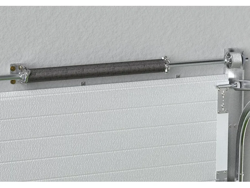 Porte de garage sectionnelle à cassette anthracite motorisée L254 x H218 cm - CAOPAS