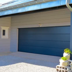 Porte de garage sectionnelle motorisée Gris Anthracite l.500 x H.212,5 cm x Ep.60 mm