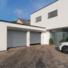 Porte de garage sectionnelle acier Hormann Planar gris aluminium RAL 9007 Matt Deluxe - l.250 x h.200 cm - motorisée