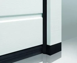 Porte de garage sectionnelle acier Hormann Planar gris aluminium RAL 9007 Matt Deluxe - l.250 x h.200 cm - motorisée