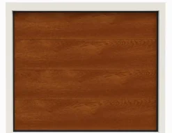 Porte de Garage Sectionnelle Motorisée 300x300 LIMA - Imitation Bois Mat (Wood Flat)