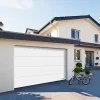Porte de garage sectionnelle acier EcoStar blanc RAL 9016 Matt Deluxe - l.237,5 x h.212,5 cm - motorisée