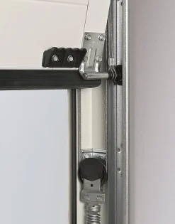 Porte de garage sectionnelle acier EcoStar blanc RAL 9016 Matt Deluxe - l.237,5 x h.212,5 cm - motorisée