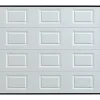 Porte de garage sectionnelle à cassette blanc avec moteur Somfy L254 x H218 cm - CAOPAS