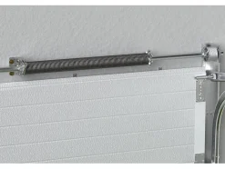 Porte de garage sectionnelle à cassette blanc avec moteur Somfy L254 x H218 cm - CAOPAS