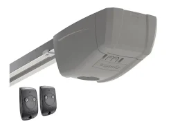 Porte de garage sectionnelle à cassette blanc avec moteur Somfy L254 x H218 cm - CAOPAS
