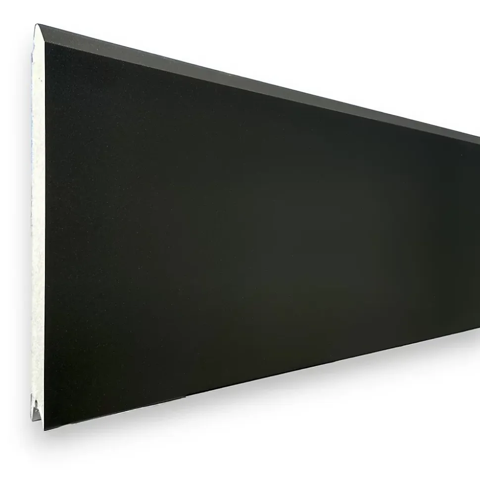 Porte de garage sectionnelle motorisée Noir 2100 l.240 x H.200 cm x Ep.40 mm