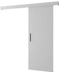 Portes coulissantes Salwador I 90x204 cm (Blanc / Blanc / Noir)