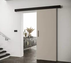 Portes coulissantes Salwador I 90x204 cm (Cachemire / Noir / Noir)