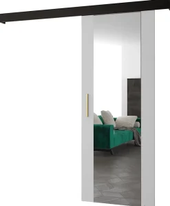 Portes coulissantes Salwador II 70x204 cm (Blanc / Noir / Or)