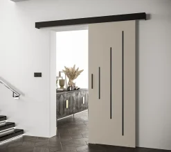 Portes coulissantes Salwador Y 70x204 cm (Cachemire / Noir / Noir)
