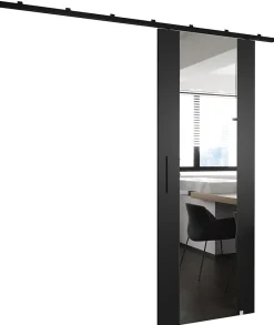 Portes coulissantes Zonda II 80x204 cm (Noir)