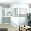 Poteau de terminaison en alumium coloris blanc thermolaqué H.108cm