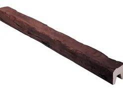Poutre polyuréthane Decosa Tirol chêne foncé 12 x 12 cm L.3 m