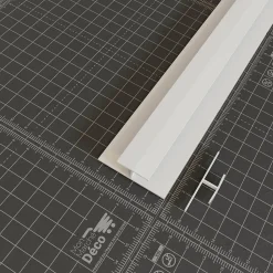 Profil de Jonction PVC 8 mm - Longueur 2.60 m - Blanc