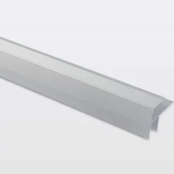 Profilé de rénovation de marche en aluminium décor métal mat GoodHome 16 x 25 x 900 mm.