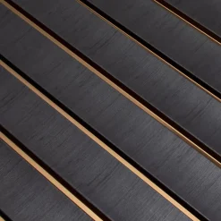 Profils de finitions pour panneau mural décoratif anthracite (droite et gauche)