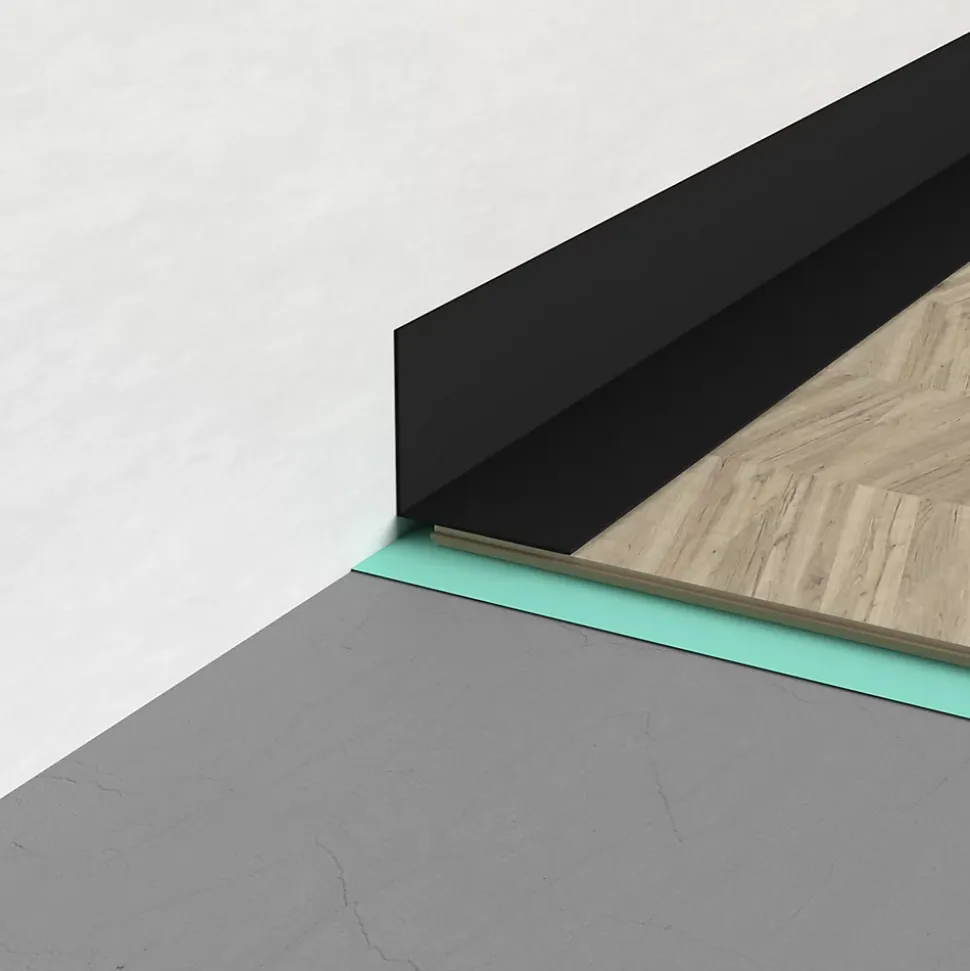 QUEST Cornière PVC 20x20 mm de protection et de décoration, baguette d'angle de finition, profilé L, KT, rigide, vert clair, 150 c
