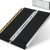 Rampe Portable en Aluminium pour Fauteuil Roulant Plaque de Transition Surface Antidérapante Autocollants Charge 272 kg