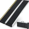 Rampe Portable en Aluminium pour Fauteuil Roulant Plaque de Transition Surface Antidérapante Autocollants