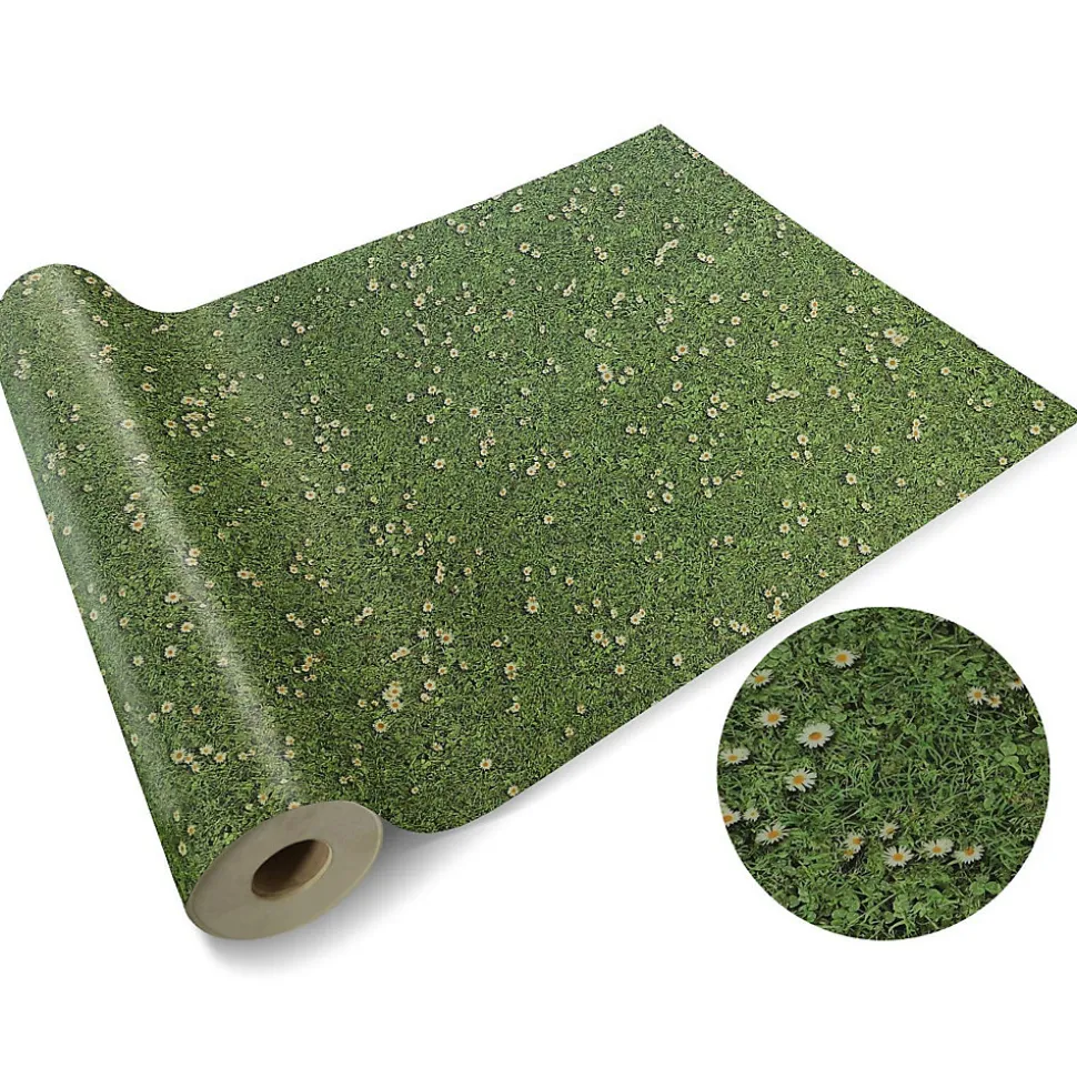 Revêtement de sol PVC 3D Moonlight Vinyle Marguerites 100 x 100 cm - Floordirekt