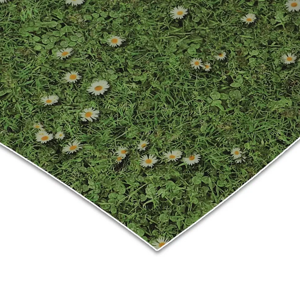 Revêtement de sol PVC 3D Moonlight Vinyle Marguerites 100 x 100 cm - Floordirekt