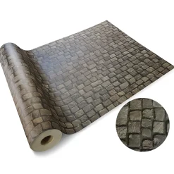 Revêtement de sol PVC 3D Moonlight Vinyle Cobble 100 x 50 cm - Floordirekt