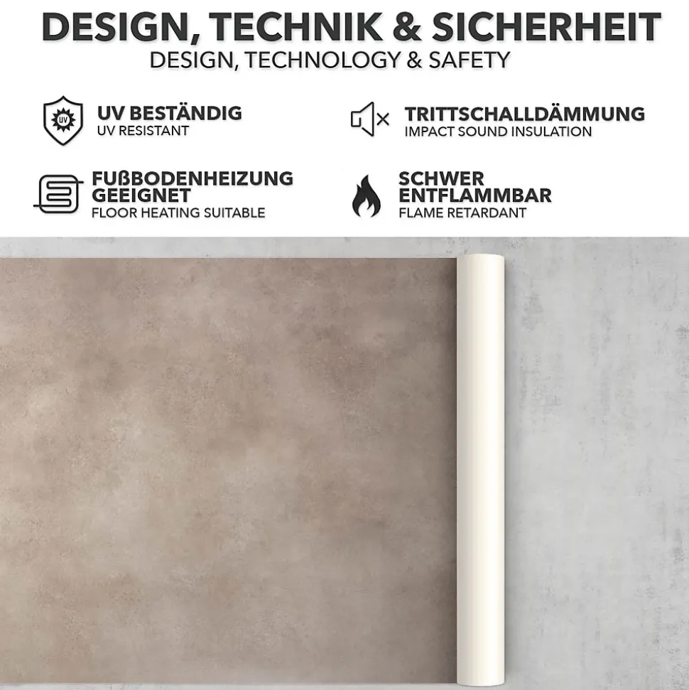 Revêtement de sol sur mesure Atlantic Midas 741M 200 x 200 cm - Floordirekt