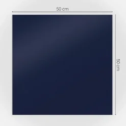 Revêtement Mural PVC Wallfluent 50x50 cm Couleur : Bleu Marine Foncé 4 pièces