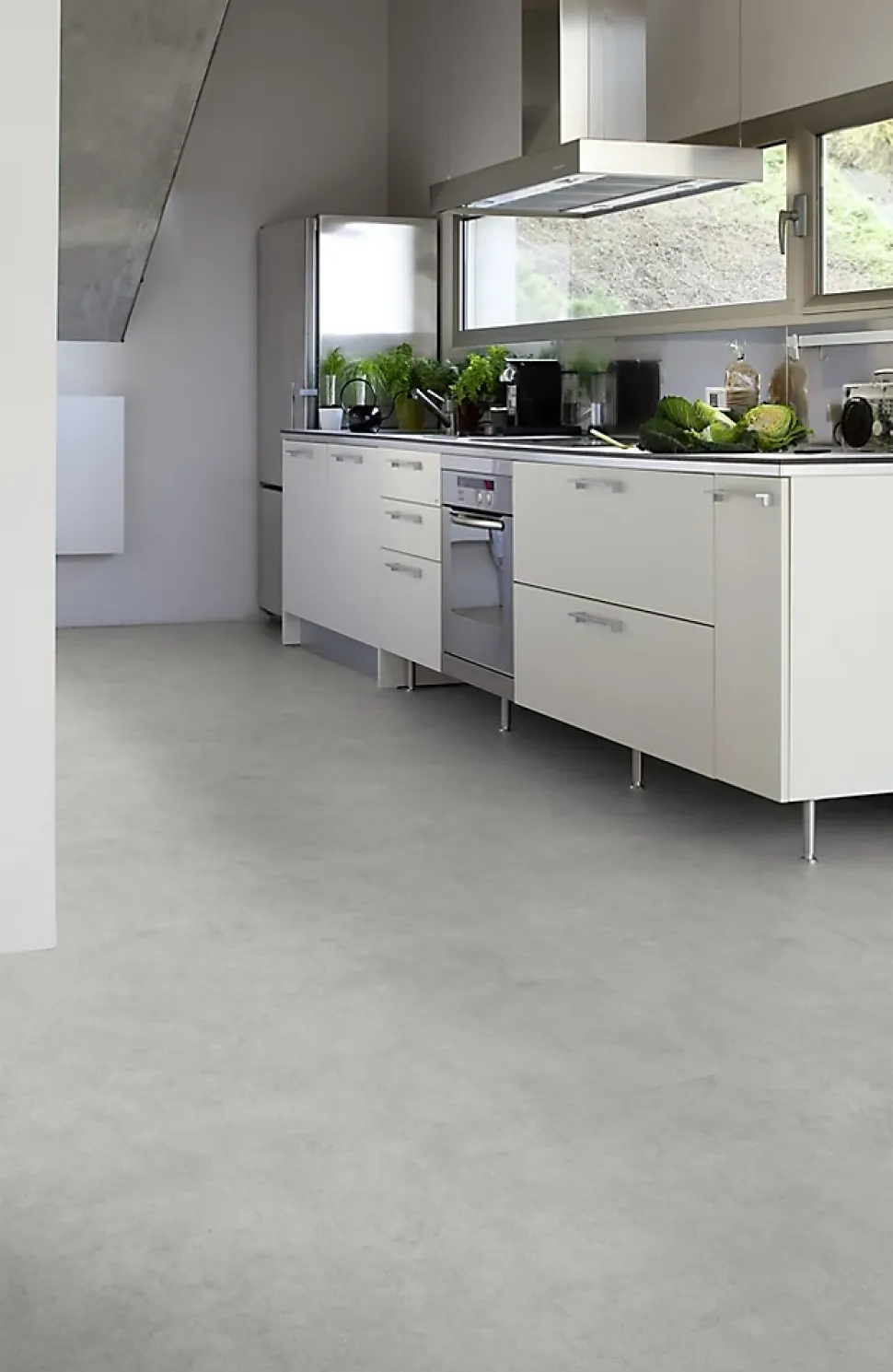 Revêtement sol PVC Gerflor Texline Shade gris 4m (vendu au m²)