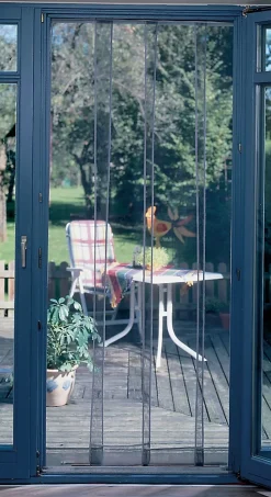 Rideau de porte Mosquito gris 100 x 220 cm