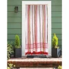 Rideau de porte moustiquaire en toile multicolore Rouge 140 x 225 cm - Morel