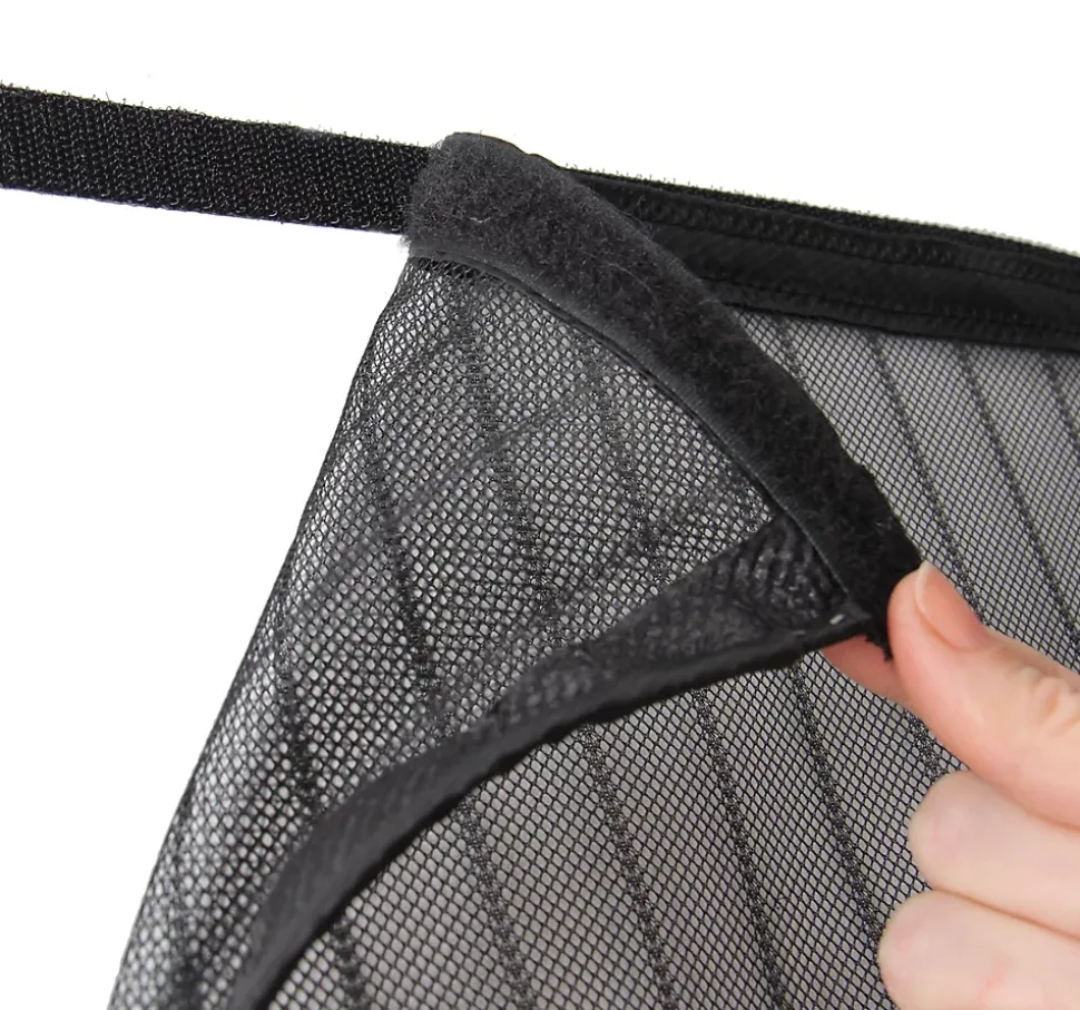 Rideau Moustiquaire aimanté - L130 x H215cm - Noir
