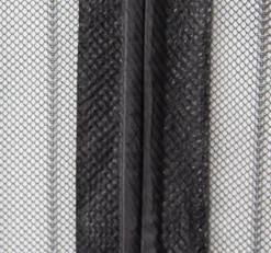 Rideau Moustiquaire aimanté - L130 x H215cm - Noir