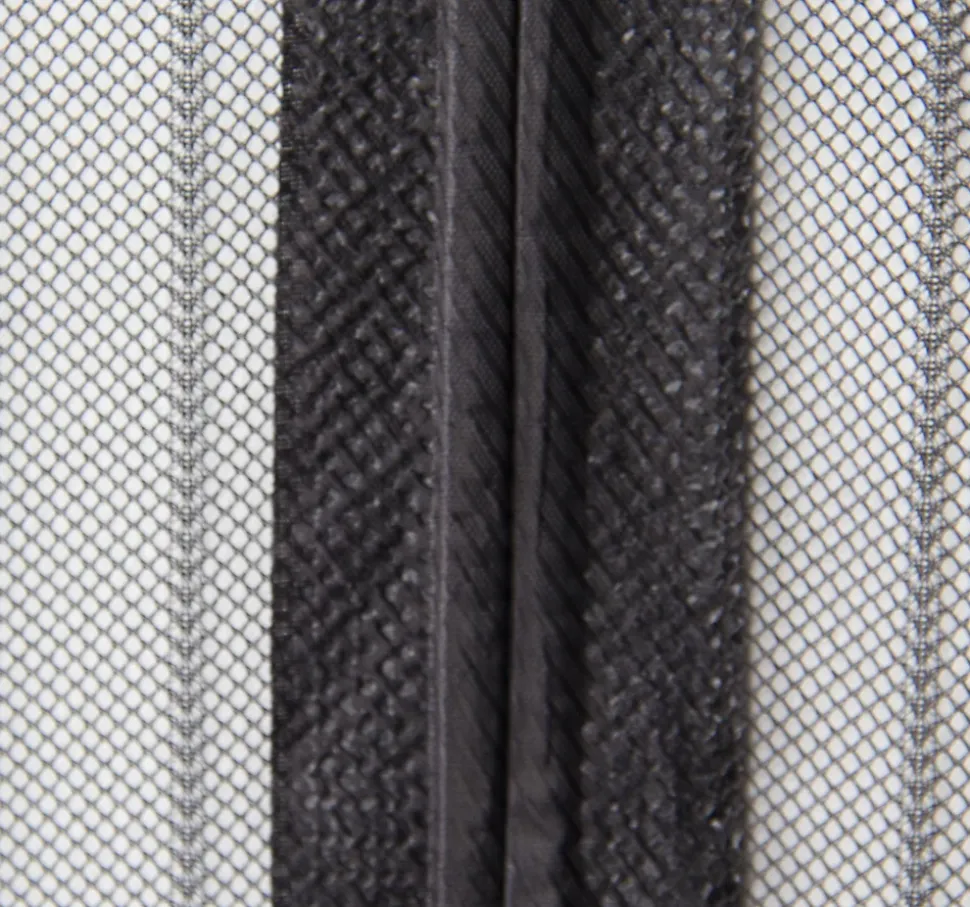 Rideau Moustiquaire aimanté - L130 x H215cm - Noir