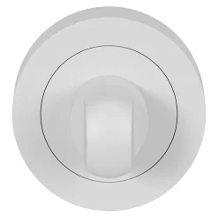 Rosace de fonction rond à visser à condamnation GoodHome Duod mat blanc Ø50mm