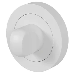 Rosace de fonction rond à visser à condamnation GoodHome Duod mat blanc Ø50mm