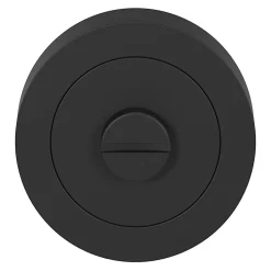 Rosace de fonction rond tube à visser à condamnation GoodHome Duod mat noir Ø50mm