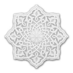 Rosace Profhome 156501 Médaillon Élément décoratif diametre 31,9 cm