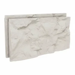 Rushmore - Lot de 2 panneaux muraux décoratifs 3D 120x60x9 cm effet pierre en PU Cachemire