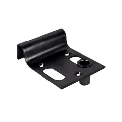 Sabot de portail à visser avec gache Afbat noir L/140 x l.100 x H.40mm