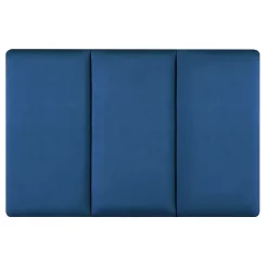 Set de 3 coussins muraux Carpino en velours 60 x 30 cm bleu marine neu.haus