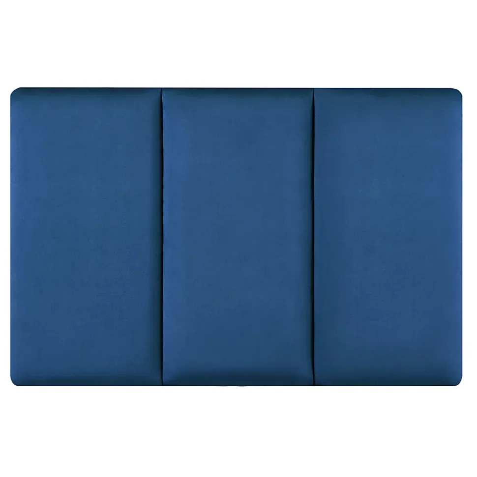 Set de 3 coussins muraux Carpino en velours 60 x 30 cm bleu marine neu.haus