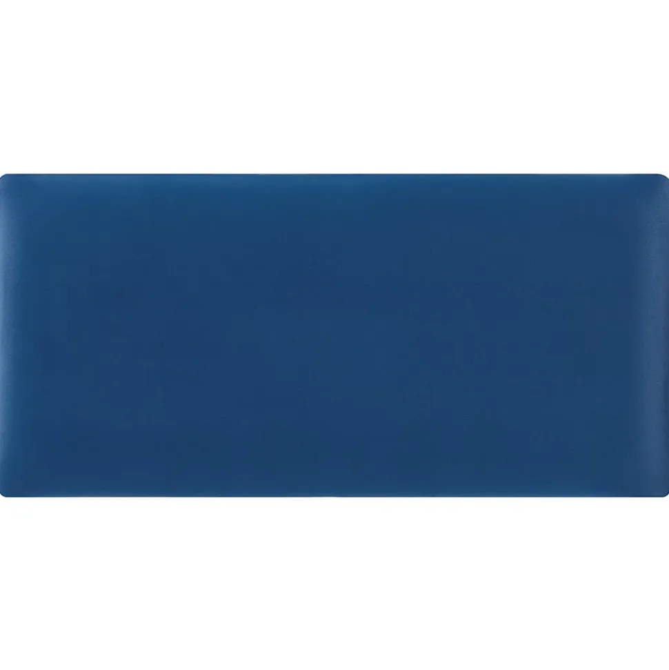 Set de 3 coussins muraux Carpino en velours 60 x 30 cm bleu marine neu.haus