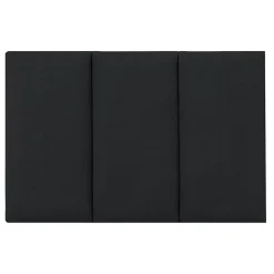 Set de 3 coussins muraux Carpino en tissu 60 x 30 cm noir neu.haus
