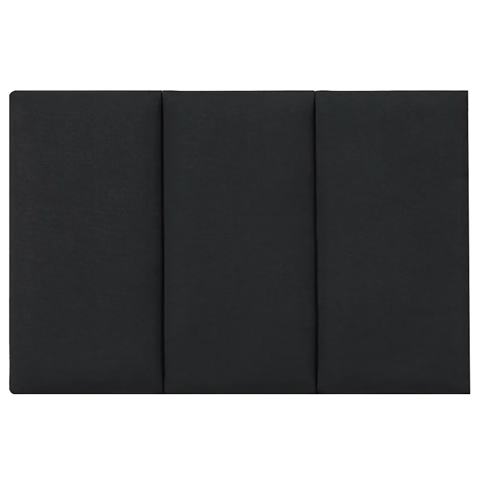 Set de 3 coussins muraux Carpino en tissu 60 x 30 cm noir neu.haus