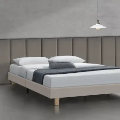 Set de 2 coussins muraux Carpino en velours 90 x 30 cm gris foncé neu.haus