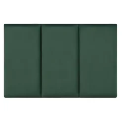Set de 3 coussins muraux Carpino en velours 60 x 30 cm vert foncé neu.haus