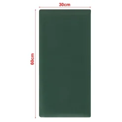 Set de 3 coussins muraux Carpino en velours 60 x 30 cm vert foncé neu.haus