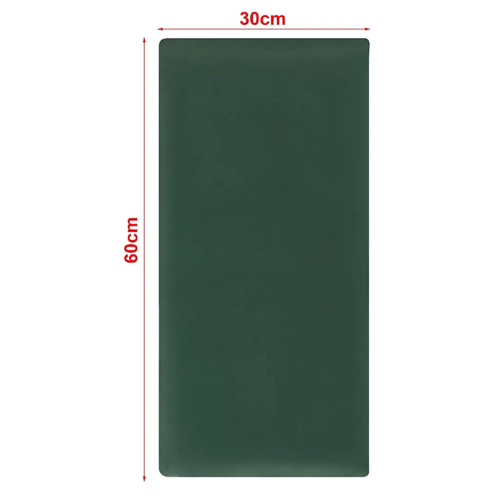 Set de 3 coussins muraux Carpino en velours 60 x 30 cm vert foncé neu.haus